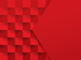 Red abstract background vector. - obrazy, fototapety, plakaty