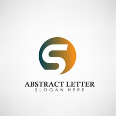 Fototapeta premium Abstract Letter S logotype. Suitable for trademarks, company logo, and other. Vector Illustration