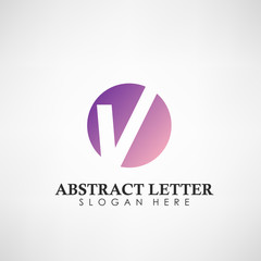 Abstract Letter V logotype. Suitable for trademarks, company logo, and other. Vector Illustration