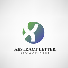 Abstract Letter X logotype. Suitable for trademarks, company logo, and other. Vector Illustration