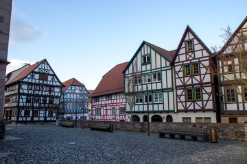 Fototapeta premium Very old timbered house old town Germany 