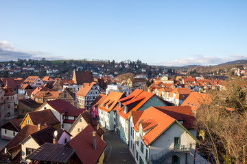 Very old timbered house old town Germany 