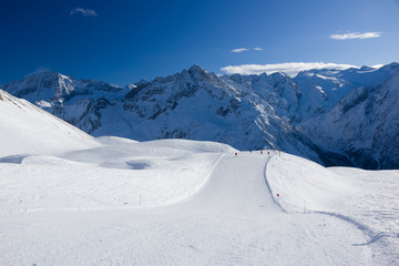 Obraz premium Panoramic mountain view, Passo Tonale, Italy