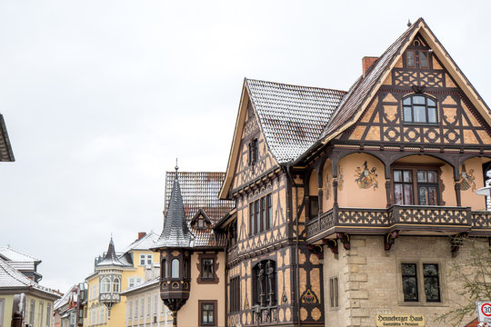 Meiningen, Germany, Th&uuml;ringen, Old Town Historic Architectur