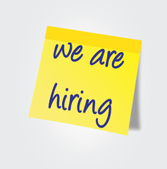 we are hiring