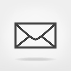 mail envelope letter flat icon vector isolated -