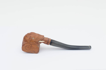 Old tobacco pipe - elephant shape