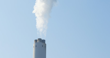 Smoke from chimney
