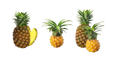 Fototapeta premium Pineapple isolated on white background