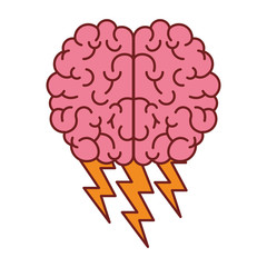 brain science mind intelligence mental design creative think vector illustration