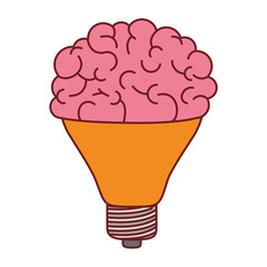  brain science mind intelligence mental design creative think vector illustration