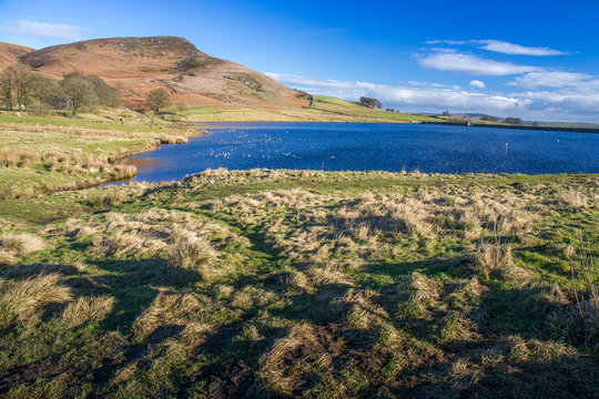 Embsay Reservoir north of Skipton in the Yorkshire Dales