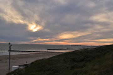 Fototapeta na wymiar Sonnenuntergang am Strand