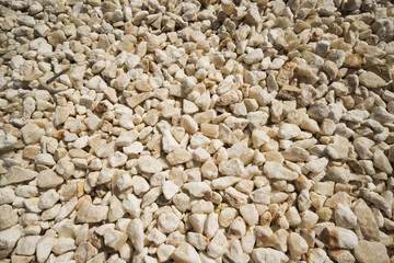 Nature background of a white marble chips