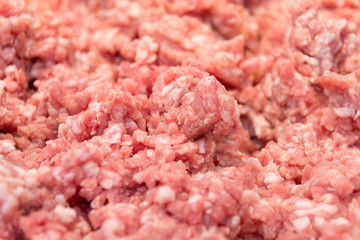 Crushed pork sold in stores.