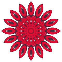 Arabic Colorful Mandala. Ethnic tribal ornaments