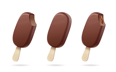 Ice cream. Chocolate filling