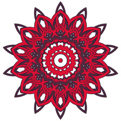 Arabic Colorful Mandala. Ethnic tribal ornaments