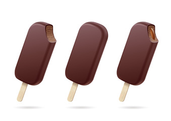 Ice cream. Chocolate filling