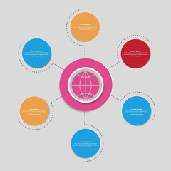Modern Infographics Vectors Template

