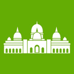 Sheikh Zayed Grand Mosque, UAE icon green