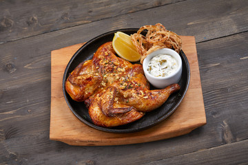 roasted chicken with sauce