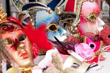 several bright masks offered to choose from