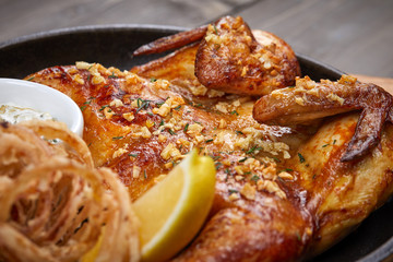 roasted chicken with sauce