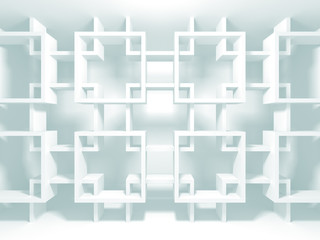 Abstract Modern White Architecture Background