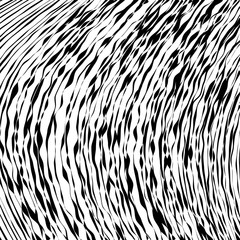 Black and White Wave Stripe Optical Abstract Background