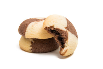 striped cookies isolated