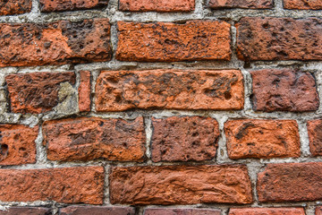 Fototapeta premium old red brick wall