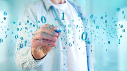 Connected world map on a uniform background