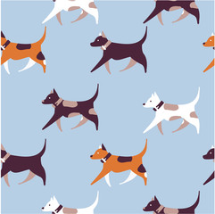 dog seamless pattern