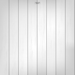 Fototapeta premium White wood pattern and texture background. Vector illustration.