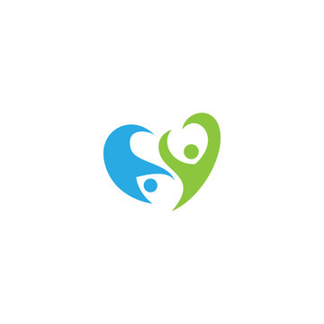 love family logo template