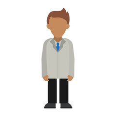 Doctor avatar cartoon icon vector illustration graphic design