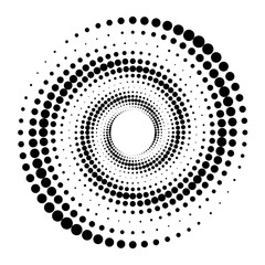 Оригинальный абстрактный фон из круглых точек с пространством для вставки текста или логотипа. Векторная иллюстрация.