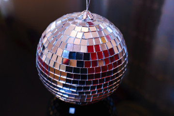 Obraz premium disco ball on dark background