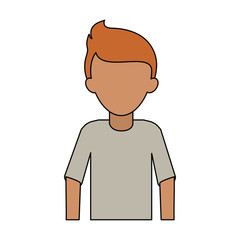 Man avatar cartoon icon vector illustration graphic design