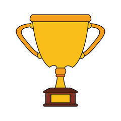 Trophy cup symbol icon vector illustration graphic design