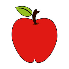 Apple fruit symbol icon vector illustration graphic design
