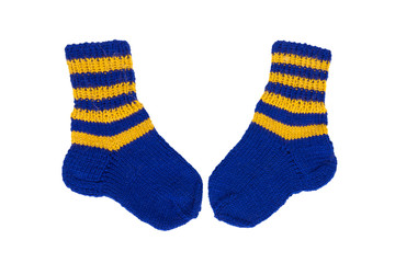 Knitted socks for the kid.