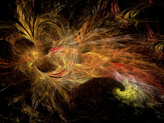 abstract multicolored fractal pattern