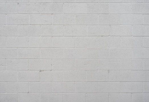 White Cinder Block Wall