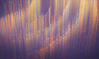Colored optical fiber, background image, technology concept of data transfer and communication. - Powered by Adobe