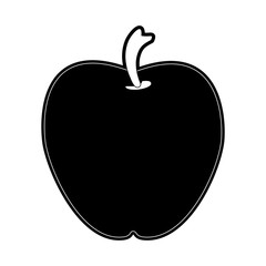 Apple fruit symbol icon vector illustration graphic design