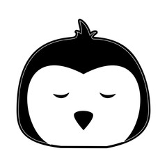 Cute penguin cartoon icon vector illustration graphic design