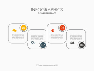 Infographic template. Vector illustration. Can be used for workflow layout, diagram, business step options, banner.