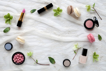 Decorative cosmetics background
